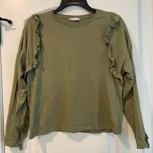 Zara Top With Ruffles